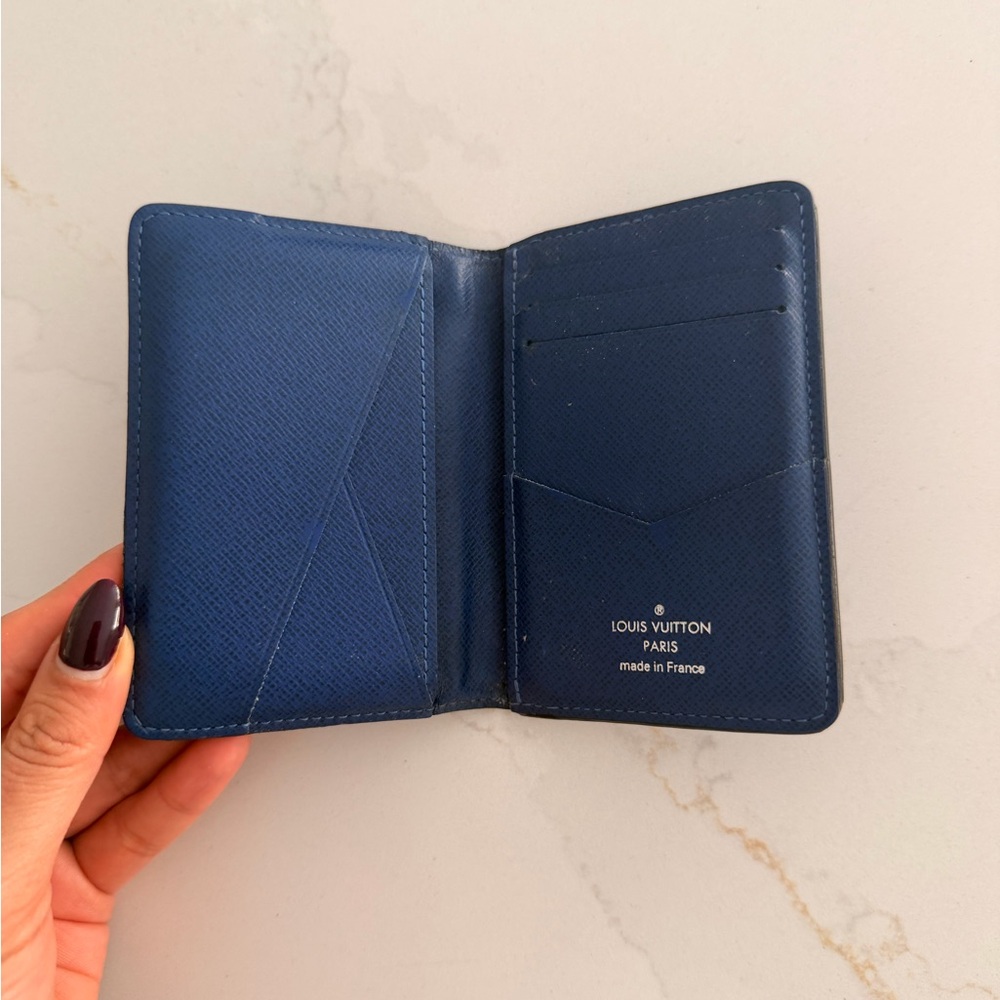 Louis Vuitton Black and Blue Monogram Card Holder - Picture 5 of 8